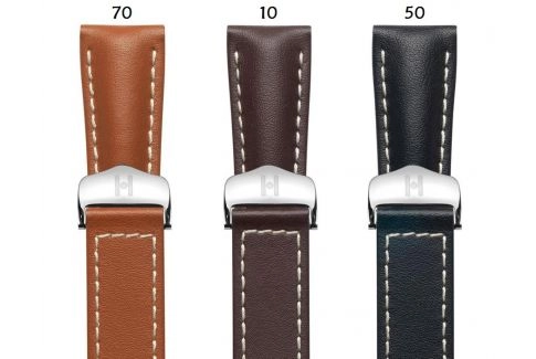 Italian Calfskin leather Navigator HIRSCH deployment watch bands, classics