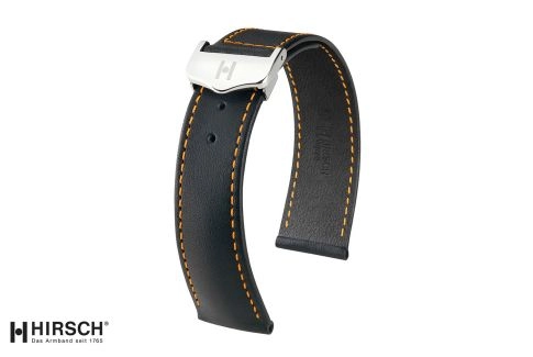 Italian Calfskin leather Voyager HIRSCH deployment watch bands, classics