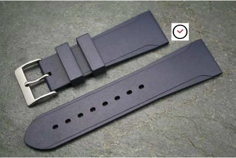 Night Blue Casual natural rubber watch strap