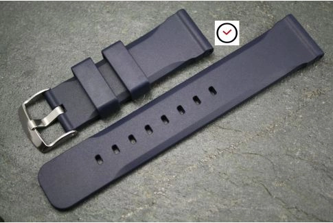 Night Blue Technical natural rubber watch strap