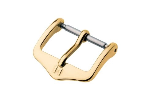 H-Tradition HIRSCH watch strap buckle, yellow gold stainless steel