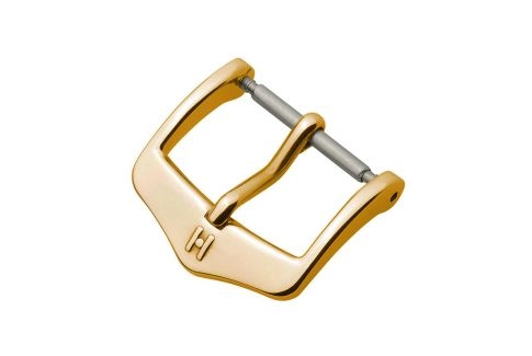 HCB HIRSCH buckle for watch straps, yellow gold stainless steel