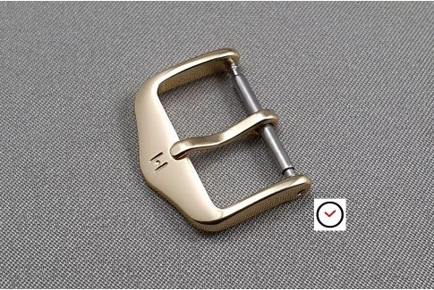Boucle ardillon HIRSCH HSL aluminium couleur or (dorée) pour bracelet montre