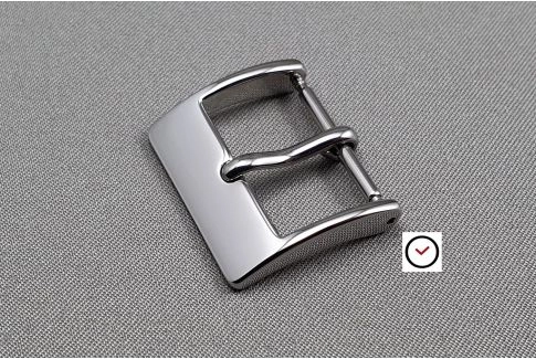 Elegance buckle for watch straps, shiny polished stainless steel