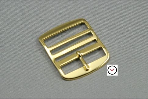 Yellow gold classic premium buckle for Perlon straps